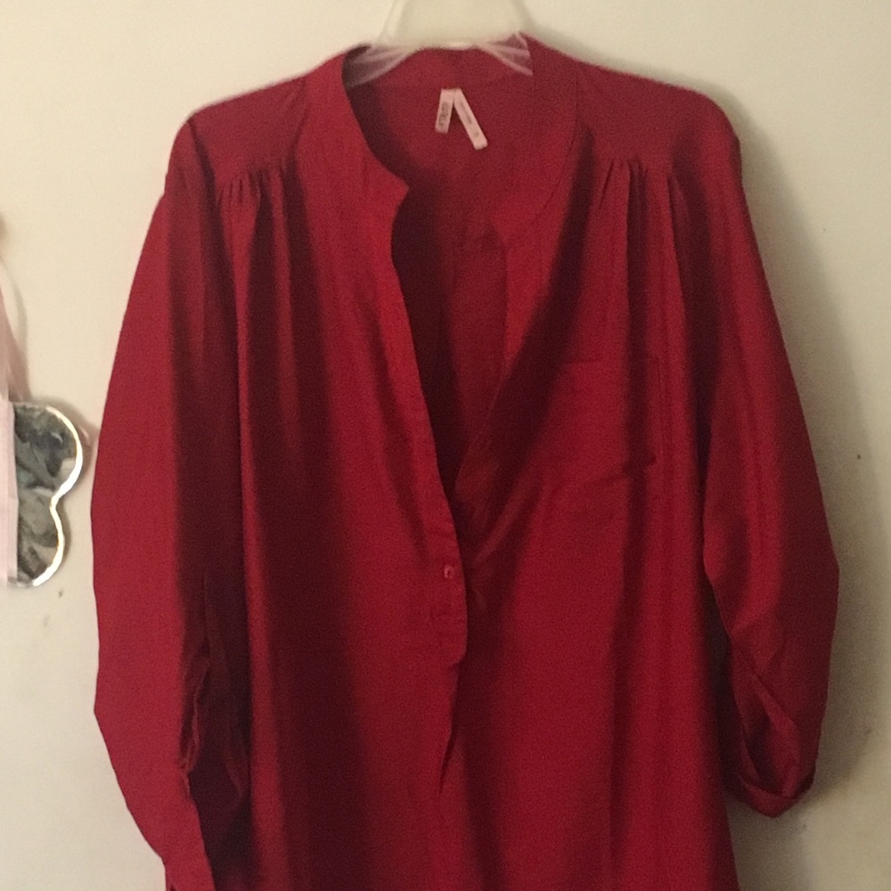 Red tunic top